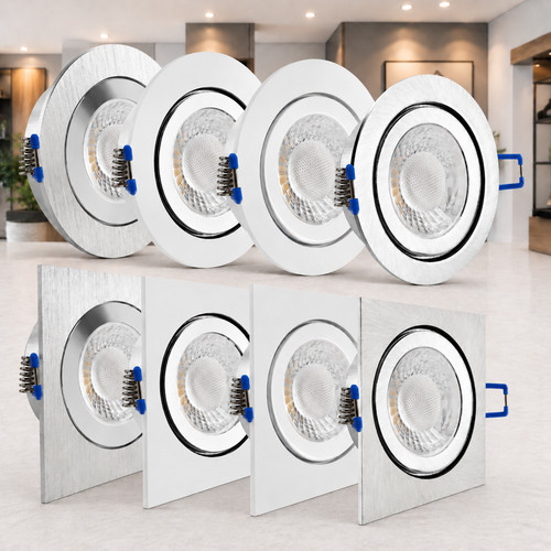 Led einbaustrahler 230v flach - led,